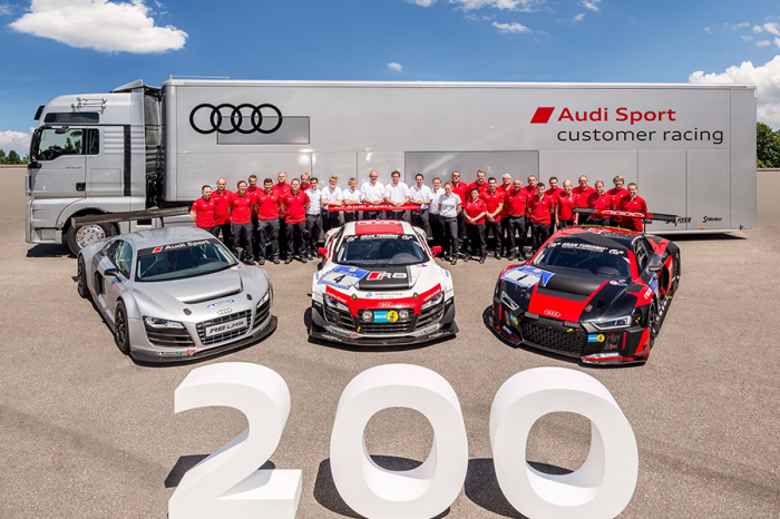 第200台Audi R8 LMS賽車下線