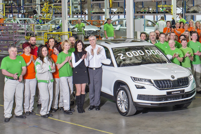 Skoda宣布旗下Kvasiny工廠第200萬輛車下線