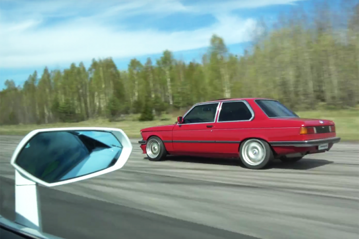 30年老BMW高速超越了藍寶堅尼！