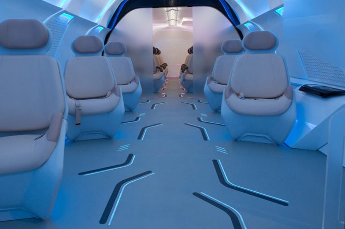 BMW替Virgin的Hyperloop One超迴路列車設計了優美又具未來感的車艙！