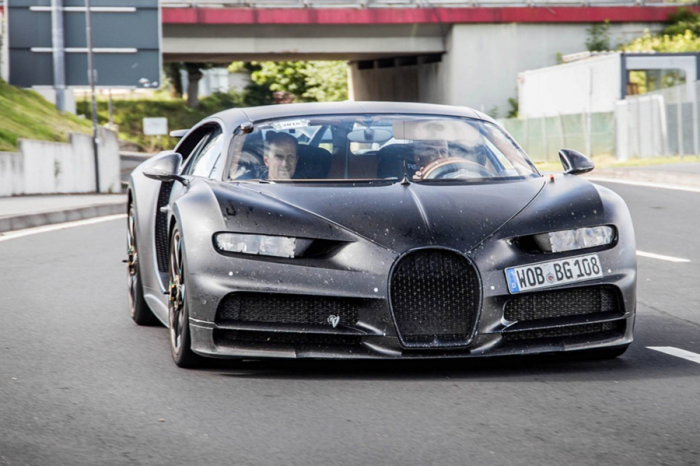 Bugatti將有新彩蛋？Chiron偽裝車在紐柏林北環賽道測試