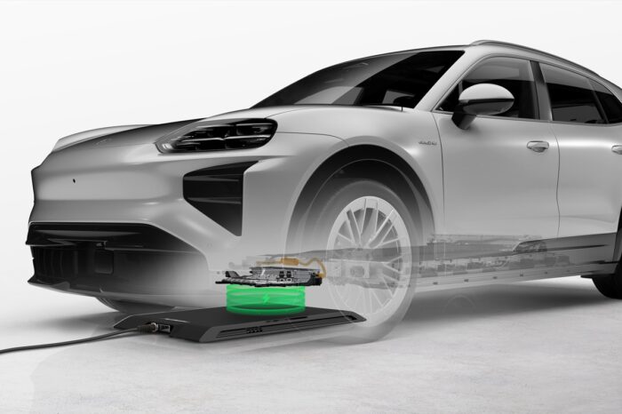 全新 Cayenne Electric 停好車即可啟動的無線感應式充電